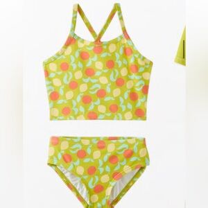 Hanna Andersson Lime and Coral Kids Bikini
